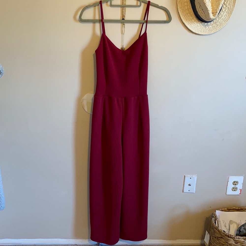 Burgundy Jumpsuit